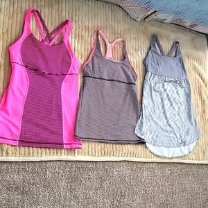 Bundle EUC Lululemon tops Sz 8 $9 each $25 for 3 and save on shipping!